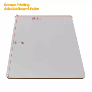 Screen Printing Ads Shirtboard Pallet 24.4x20.5x0.7 Inch White Polyester Coating - Picture 1 of 3