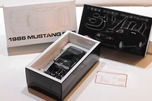 GMP 1986 FORD MUSTANG SVO BLACK LIMITED 636/1500 SCALE 1:18 WITH COA RARE - Picture 1 of 11