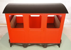 Mamod Style Coach Kit 16mm Narrow Gauge Coupling & Base Colour Choice SM32 45mm