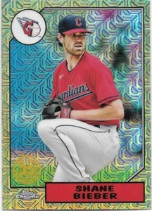 2022 TOPPS SHANE BIEBER 1987 SILVER PACK MOJO - CLEVELAND GUARDIANS - #T87C-54 - Picture 1 of 1