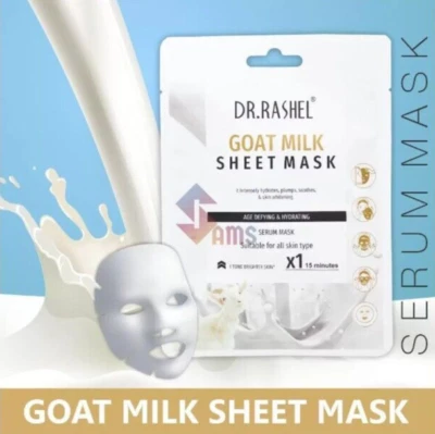 DR.RASHEL Goat Milk Face Sheet Mask With Serum For Women and Men 20g - Image 1 of 3