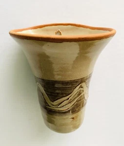 Micheal (Mick) Casson Studio Pottery Wall Pocket Vase 5.5” B137 - Picture 1 of 13