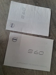Volvo S60 Supplement to Owners Manual & Quick Guide Handbook 2013 2016 - Picture 1 of 2