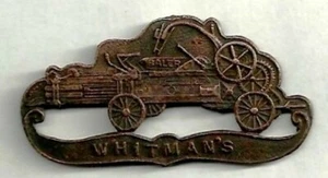 WHITMAN AGRICULTURAL CO 1904 ST LOUIS WELTAUSSTELLUNG PINBACK ADV BALLENPRESSE HEUPRESSE MO - Bild 1 von 3