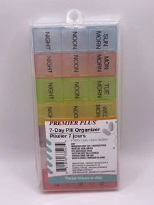 7 Day Pill Organizer Box Three-times-a-day - Picture 1 of 5