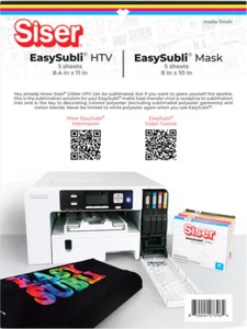 "Siser 5 hojas EasySubli HTV 8,4""x11"" y 5 hojas máscara EasySubli 8""x10" - Imagen 1 de 1