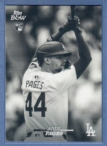 2024 Topps blanco y negro Andy Pages novato #18 Dodgers RC CANTIDAD - Imagen 1 de 2
