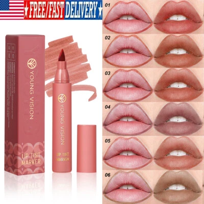 Matt-Marker Lippenstift Lip Dye Pen Lipliner Langlebige Lippenstift С - Bild 1 von 4