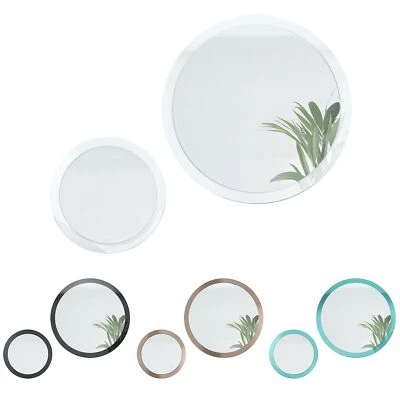 Spiegel rund Wandspiegel Globe Set 50 & 80 cm mit MDF-Rahmen, Flur & Wohnzimmer - Bild 1 von 4