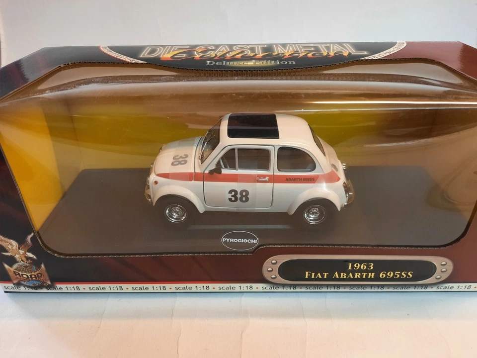 Yat Ming Fiat Abarth 695 SS #38 white 1963 1/18 92338BIANCO - Immagine 1 di 1