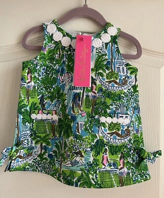 Nuevo con etiquetas Lilly Pulitzer Bebé Tejido Cambio Lilly En Vacaciones Talla 6-12 Meses 2 Piezas Foto 1 de 4