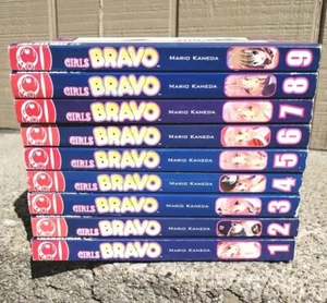 Lot 9 Girls Bravo Manga 1 2 3 4 5 6 7 8 9 VG Cnd English Mario Kaneda - Bild 1 von 5