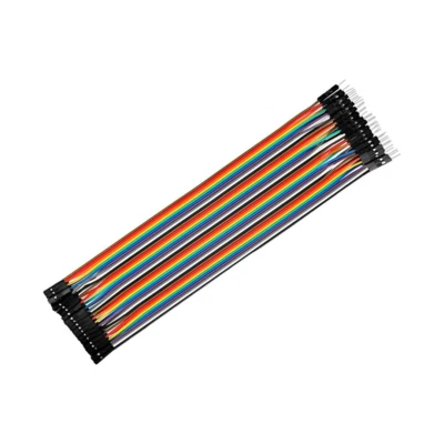 40 cables jumper protoboard 20cm  Macho Hembra cable jumpers dupont 2,54 arduino - Imagen 1 de 3
