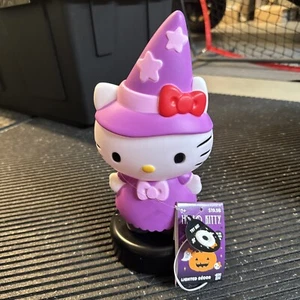 Hello Kitty Halloween Hexe Blasform LED beleuchtet Tischplatte Dekor 12,5" - Bild 1 von 4