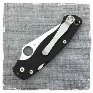 Neu maßgeschneiderter Titan Taschenclip für Spyderco Manix 2 Polizei Paramilitär 2 Messer - Bild 1 von 12