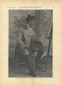 Chauncey Olcott Actor Genealogy Portrait Irish NYC Theater 1894 Vintage Print - Bild 1 von 1