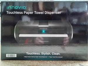 Innovia Touchless Paper Towel Dispenser Under Cabinet Mounted Black New/Open - Picture 1 of 9