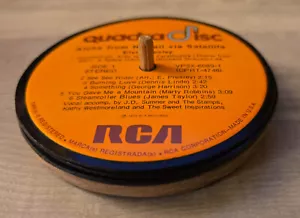 Elvis Vinyl Record Label Coasters (4) – Upcycled 12" LP Centers - With Wood Base - Picture 1 of 2