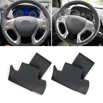 DIY Sewing Leather Steering Wheel Cover Trim For Hyundai ix35 Tucson 2011-2015 - Imagem 1 de 4