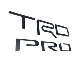 Letras de plástico ABS negro mate TRD Pro para Tundra 2014-2021 | CAMA - Ambos lados - Imagen 1 de 1