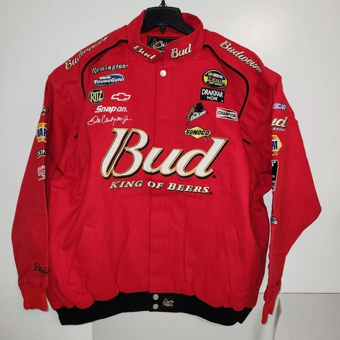Dale Earnhardt Jr. Nascar Nextel Chase Twill Budweiser Men's Jacket  3X Cover