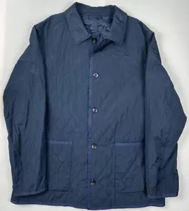 ALLEGRI Liner Italy Navy Blue Quilted Full Button Jacket - Picture 1 of 8