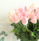 Lot de 6 belles tiges artificielles de fleur de rose décoration d'intérieur