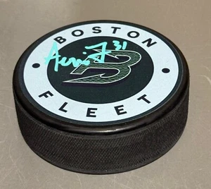 Aerin Frankel signed PWHL Boston Fleet official puck autographed PROOF - Picture 1 of 2
