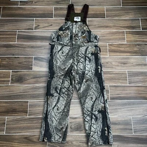 Duxbak Mens Multicolor Hunting Outdoor Woodland Camo Bib Overall Size Medium - Picture 1 of 9