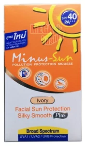 Minus Facial Ultra Sun Protection Silky Smooth Cream SPF40 PA+++ Ivory 30g. - Picture 1 of 4