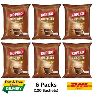 6x Kopiko Macchiato 3in1 Instant Coffee Mix 120 Sachets - Picture 1 of 3
