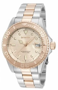 Reloj de pulsera automático para hombre Invicta 14344 tono rosa/plateado profesional buzo - Imagen 1 de 4
