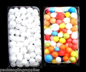 Mixed Size / Colour Polystyrene Fishing Foam Balls for Pop up Baits Rigs - Picture 1 of 3