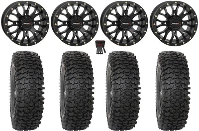 System 3 ST-3 14" Wheels Black 30" RC500 Tires Polaris RZR XP 1000 / PRO XP - Image 1 of 4