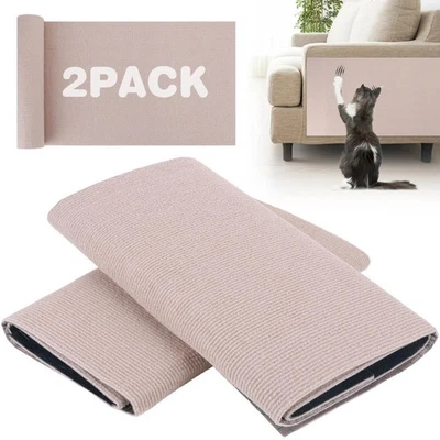 2Pcs DIY Cat Scratching Pad Cat Climbing Wall for Couch Sofa Furniture Protect↔ - Image 1 of 4