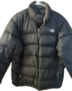 The North Face Nuptse 550 Down Fill Jacket Mens XLarge Black Winter Puffer Coat - Picture 1 of 8
