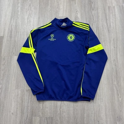 Adidas Chelsea 2014 2015 Champions League Training Top Men's Small Blue Soccer - Image 1 of 4