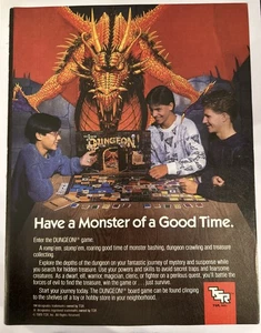 Anuncio impreso promocional vintage - Mazmorras y dragones originales - Obra de arte de pared de revista DND - Imagen 1 de 3