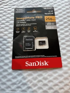 SanDisk 256GB ImageMate Pro microSDXC UHS 1 Memory Card BRAND NEW!!!!!!!!!! - Picture 1 of 2