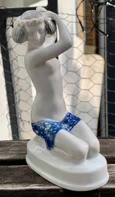 Rosenthal figurine Ariadne nude porcelain Art Nouveau A. Caasmann around 1920 - Image 1 of 4