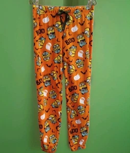 Illuminations Minions  Women sz M Pajama Pants  Fleece Plush Elastic Halloween - Picture 1 of 7