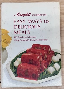 Vintage Revised 1968 Campbell Cookbook Easy Ways to Delicious Meals - Imagen 1 de 7