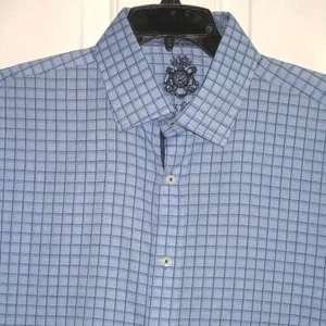 English Laundry Mens L/S Blue Stretch Dress Shirt - Size 17.5*/34 or XL - Picture 1 of 3