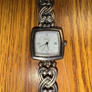 Brighton Santa Rosa Ladies Watch Toggle Closure Silver Plate - Picture 1 of 6