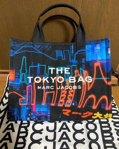 Bolso de Mano MARC JACOBS The Tokyo The City Lona 2 Vías Mediano Negro Edición Limitada - Imagen 1 de 9