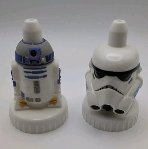 Good2Grow Topper Star Wars Lot Of 2 Storm Trooper R2-D2 Good 2 Grow Spouts - Picture 1 of 7