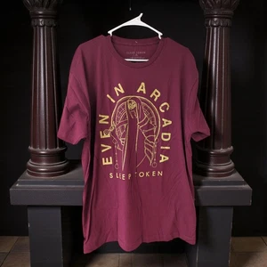 New Sleep Token Vessel Even in Arcadia Graphic Band Tee XL red metal rock goth - Picture 1 of 5