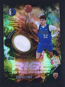 2025-26 Topps Cooper Flagg Rise To The Occasion RC Patch Gold Rainbow /50 - Picture 1 of 2