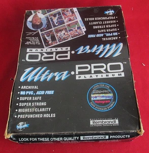 100 Ultra Pro Platinum Rembrandt 9 Card Baseball Sheets - Picture 1 of 4