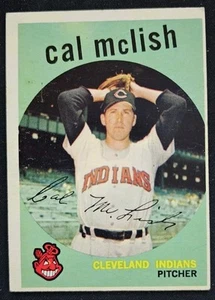 1959 Topps #445 Cal McLish Cleveland Indians - EX - Picture 1 of 2